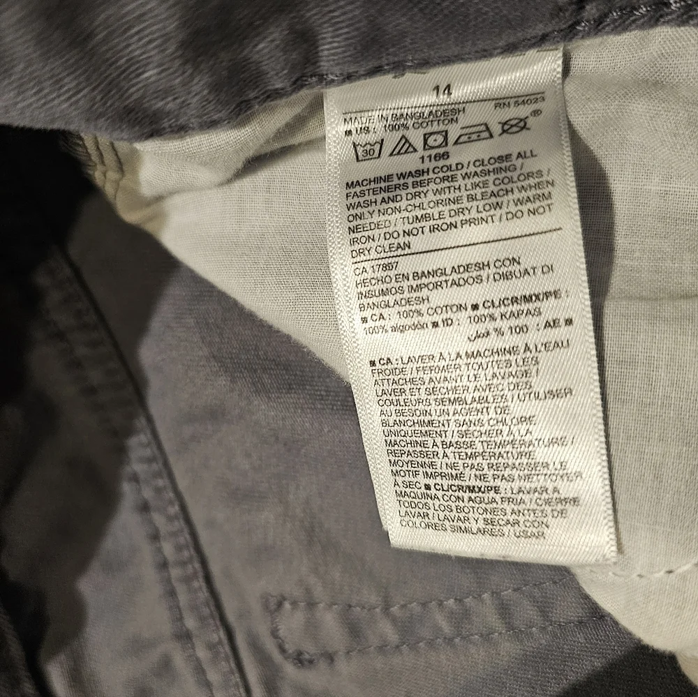 Old Navy Gray Straight-Leg Jeans/Pants- Size 14